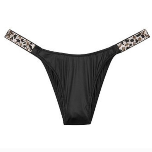 Victoria's Secret Very Sexy Brazilian Shine Strap Panty NWT High Cut Leg Bikini - Picture 14 of 15